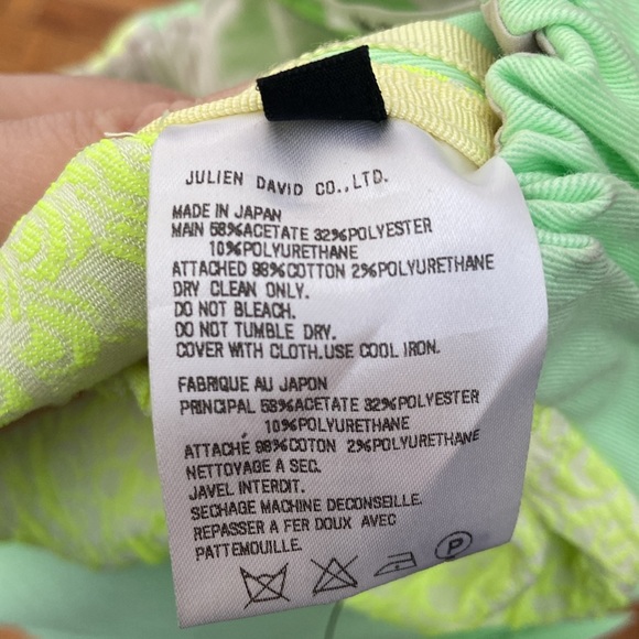 Julien David Neon Green Mini Skirt - Picture 6 of 7